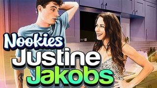 Nookies hangulatú csábítás: Justine Jakobs, a dögös mostohaanyuka törölközős tréfája vad dugásba torkollik