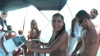 Gruppen Szex a Balatoni Yachton Anális Gangbanggel és Vad Szopással